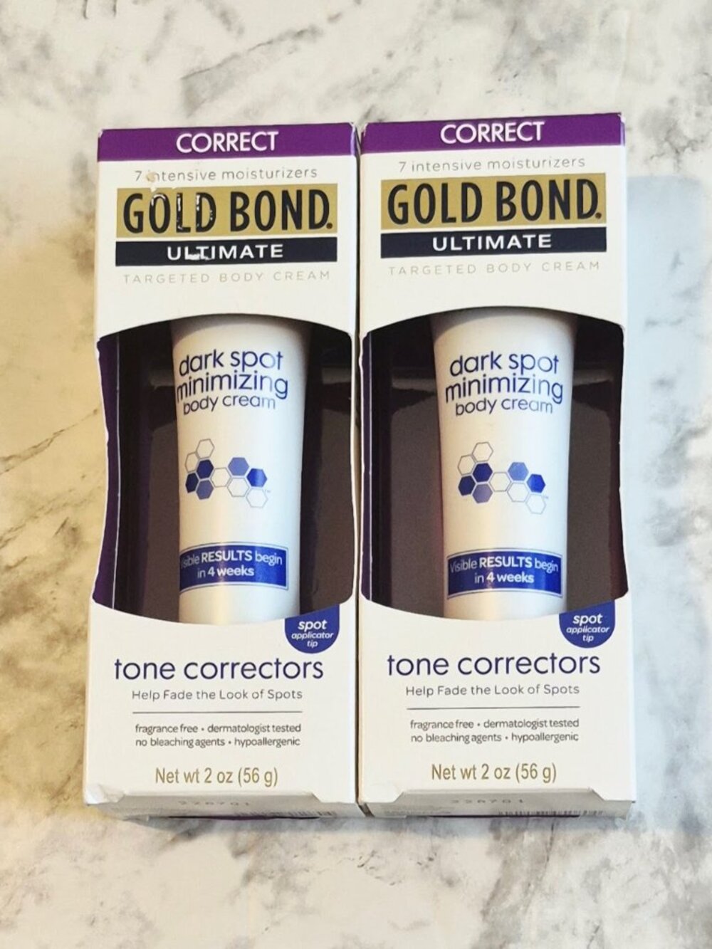 Gold Bond Ultimate Dark Spot Minimizing Body Cream Tone Corrector 2 Pack